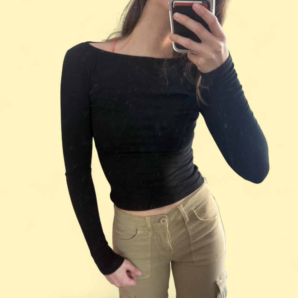 cotton on long sleeve boat neck top